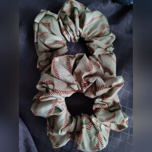 Twisted Stitch Sis Co. Baseball Scrunchies XL